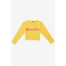 United Colors Of Benetton Kız Çocuk Sarı Crop Top Sarıı
