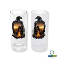 Kızılderili Buzlu / Buzsuz Seçenekli Rakı Bardağı 1 Adet Şık Sunum Bardağı 0219