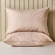 Soft Tanura Kolay Ütülenir 2'li Yastık Kılıfı - Bej - 50x70 Cm Çok Renkli