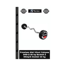 Premium Alet Vücut Çalışma Drd-z-30 Kg Barbell Z Olimpik Dambıl 30 Kg