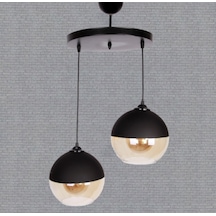 Mylights Retro Ikili Sarkıt Avize 20 Cm Camlı