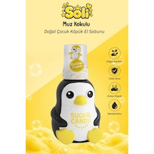 Sugar Candy Muz Kokulu Doğal Vegan Çocuk Köpük El Sabunu Solı 350 Ml Paraben İçermeyen Sarı Köpük