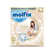 Bebek Bezi Pure&soft Maxi 4 Beden Aylık Paket 86 Adet Diğer