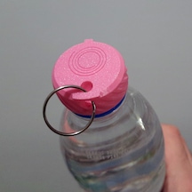 Mizaku Ultra Kompakt Bidet 0.5 Litre Su Şişeleri Için Taşınabilir Taharet Musluğu Tuvalet Duşu Pembe