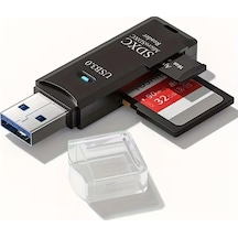 2in1 Usb 3.0 Micro Sd Hafıza Kartı - Tf Kart Okuyucu Hub Adaptör Veri Aktarıcı 4915