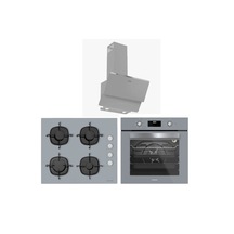 Silverline BO6502S02 - CS5335S02 - 3490 Oslo Gri Cam Ankastre Set