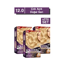 Koleston Supreme Kit Saç Boyası 12/0 Çok Açık Doğal Sarı X3 Adet
