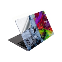 Apple Uyumlu MacBook Air Kılıf Sticker Kaplama Laptop Koruyucu Touchıd A2179 İle Uyumlu Brainnl Gri