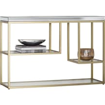 Nina Gold Metal Dresuar / Konsol Gümüş Tabla Gümüş