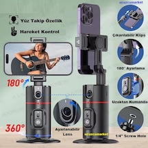 Yüz Takip Eden Uzaktan Kumandalı Otomatik Tripod-360 Derece Dönme