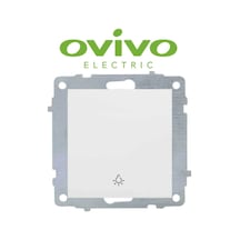 Beyaz Zil Butonu Light Çerçevesiz Grano - Priz Ve Anahtar İçin Uyumlu Çerçeve