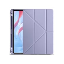 Huawei Honor Pad X9a Kalemlikli Mars Tablet Kılıfı - Lila Kılıf