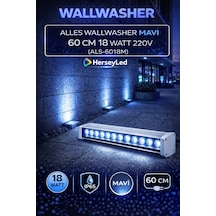 Alles Wallwasher Mavi 60 Cm 18 Watt 220v Mavi