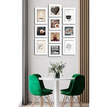10 Parçalı Çerçeve Görünümlü Mdf Tablo Seti Flm165 Çok Renkli - 713607768 Çok Renkli