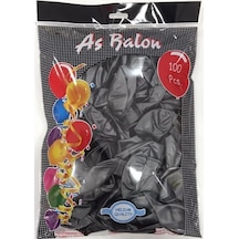 12" As Metalik Balon Gümüş