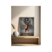 Sacha Boey Poster Tek Parça Doğal Ahşap Çerçeveli Tablo Çok Renkli - 842067418 Çok Renkli