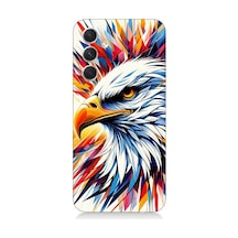 Samsung Galaxy A34 Uyumlu Renkli Kartal Sıçrayışı Desenli Silikon Kılıf Çok Renkli