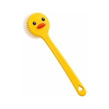 Ördek Tasarımlı Sırt Fırçası 35 Cm Uzun Saplı Vücut Ve Sırt Yıkama Fırçası, 8 Cm Geniş Fırça Başlığı, Duş Ve Banyo Fırçası, Kolay Kullanım Ve Asma Delikli Banyo Aksesuarı
