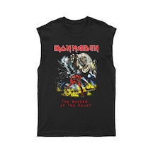 Adrift Iron Maiden - Iron Maiden Kesik Kol Tişört Kolsuz T-shirt Bkt5310 Siyah