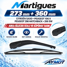 Martigues Peugeot 206 Sw Citroen Saxo Peugeot 106 Arka Silecek Kol Ve Süpürge Takımı