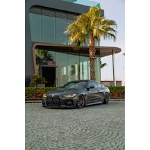 Bmw 4 Serisi G22 Coupe 2020+ M Paket Body Kit Seti Ön Lip Marşpiyel Difüzör Spoiler Flap