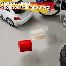 Chuangyinshop 2pcs 16.4ft X 1.96in Kendiliğinden Yapışan Led Şerit Tamir Bandı Far Sis Lambası Renkli Folyo