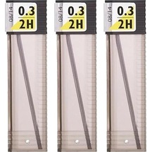 0.3 Kalem Ucu 2H 60 mm 3 Paket 0,3 Min Kalem Uç Teknik Kalem Yedeği Mono Tombow 2H 60 mm 3 Paket
