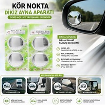 Kör Nokta Dikiz Ayna Aparatı 2 İnç Yapışkanlı Geniş Açılı