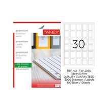 Tanex Tw-2030 38x44,5mm 100 Lü Lazer Etiketi