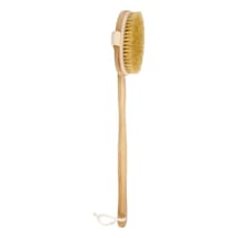 Ahşap Saplı Doğal At Kılı Selülit Fırçası Peeling Masaj Fırça Banyo Fırçası
