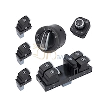 Volkswagen Jetta Cam + Far + Ayna Dügmesi Anahtari Takim 2006--20 290195180