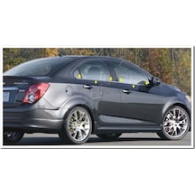 Markadan Chevrolet Aveo Sedan Krom Cam Çıtası 2006-2011 4 Parça P