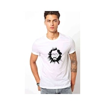 La Case De Papel El Profesor Baskılı Beyaz Erkek Tshirt (530996391)