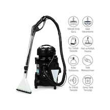 Fantom Robotix CC-9500 2400 W Su Filtreli Halı Yıkama Robotu Yüksek Emiş Gücü ile Pratik Temizlik