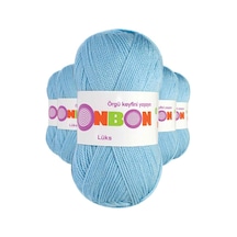 5 Adet Lüks Patik İpi Yünü Mavi 98231