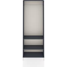 Arges Dolap 2 Raflı Tek Askılı 88x30x243 Antrasit-antrasit Antrasit