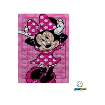 Minnie Mouse 99 Parça Ayaklı Puzzle Dekoratif Çocuk Yapbozu 0236