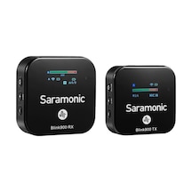 Saramonic Blink900 B1 Kablosuz Yaka Mikrofonu, Dslr Video Kamera/Apple Uyumlu iPhone/android/dizüstü Bilgisayar İçin Oled Ekranlı 2.4ghz Kablosuz Yaka Mikrofonu