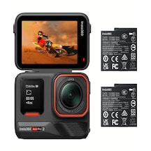Insta360 Ace Pro 2 Aksiyon Kamerası Çift Bataryalı Paket Siyah