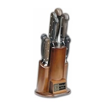 61504ym - Sürmene Yöresel Mutfak Bıçağı Seti - 10 Lu Set Çok Renkli