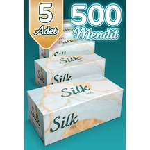 "500" Silk Soft Çift Katlı Pratik Mendil Çek Kullan Kutu Mendil 5adet X 100mendil