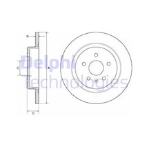 DELPHI BG4760C FREN DİSKİ ARKA 16 JANT