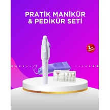 Zenvia Elektrikli Manikür Ve Pedikür Matkap Seti Ayarlanabilir Hız, Ergonomik Ve Sessiz Znv2026