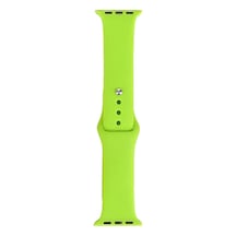 Watch 42mm Band Serisi Klasik Kordon Silikon Strap Kayış-yeşil