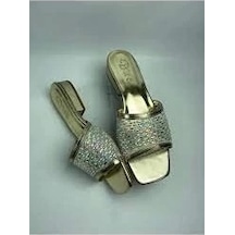 Ortu Gold Cilt İşlemeli Terlik Çok Renkli