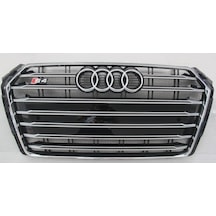 Autogp Audi A4 S4 Ön Panjur Izgara Model 2016+ B9 Siyah Krom