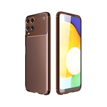 More Tr Samsung Uyumlu Galaxy M32 Kılıf Mtr Negro Silikon Kapak - Kahverengi