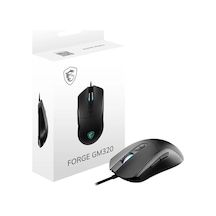Forge Gm320 Oyuncu Mouse, 12800 Dpı Optik Sensör, Rgb Led, 7 Düğme, Usb 2.0, Siyah, 1.5m Kablo