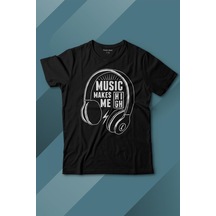 Lost Boyz Music Makes Me High Kulaklık Baskılı Tişört Çocuk T-shirt 001