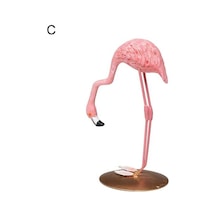 Sevimli Pembe Flamingo Süs El Sanatları Masa Ev Partisi Doğum Günü Dekorasyon Hediye C